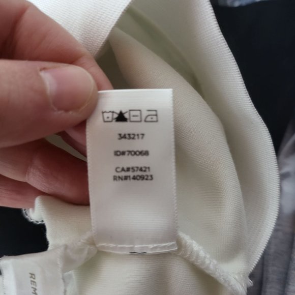 Loft Womens Black and White Striped Mini Skirt Size Medium Neutral Career Office - Picture 5 of 8